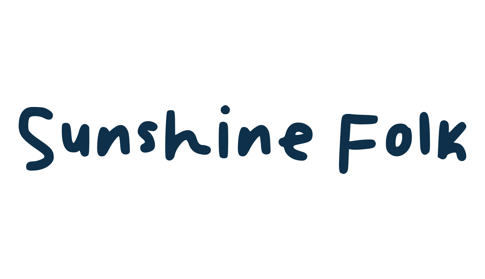 Sunshine Folk, handwriting font preview