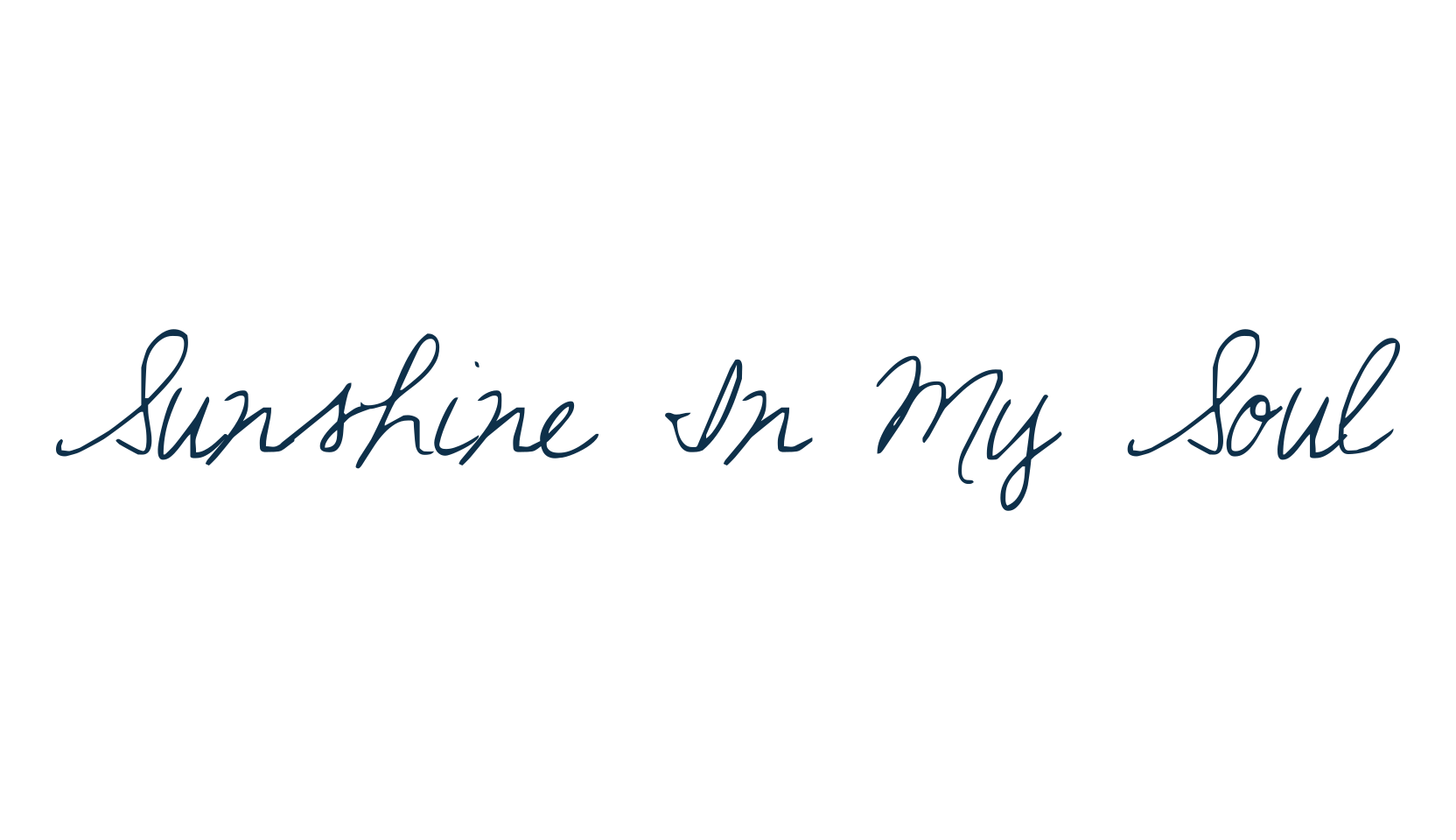 Sunshine In My Soul, script handwritten fancy decorative calligraphy font preview