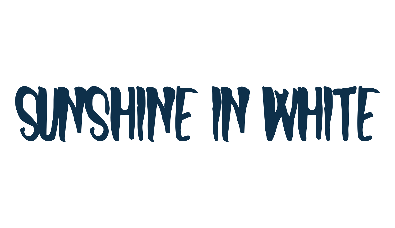 Sunshine In White, display market font preview