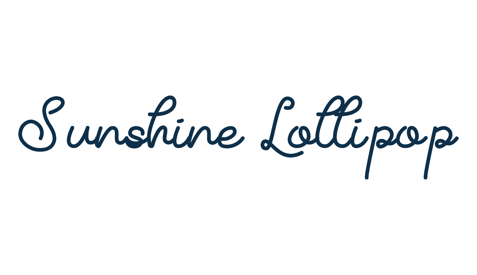 Sunshine Lollipop, script handwritten fancy decorative calligraphy font preview