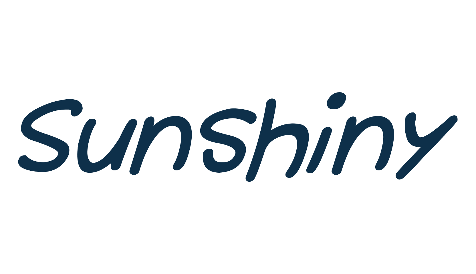 Sunshiny, handwriting font preview