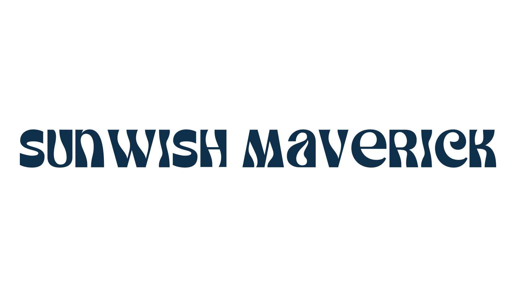 Sunwish Maverick, fancy groovy decorative font preview