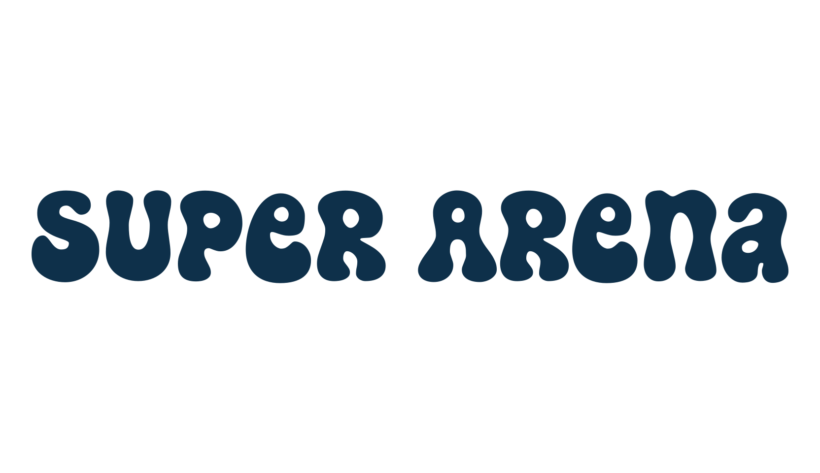 Super Arena, groovy font preview
