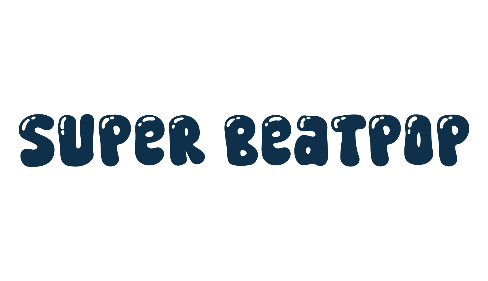 Super Beatpop, cartoon font preview