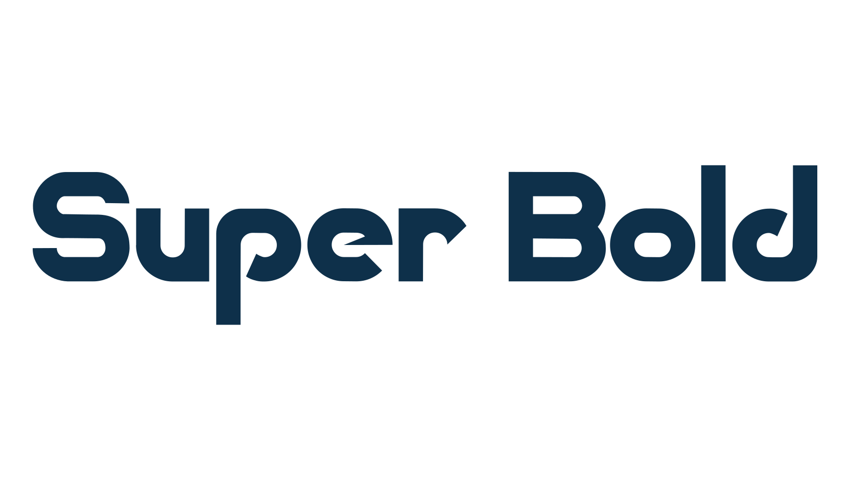 Super Bold, various font preview