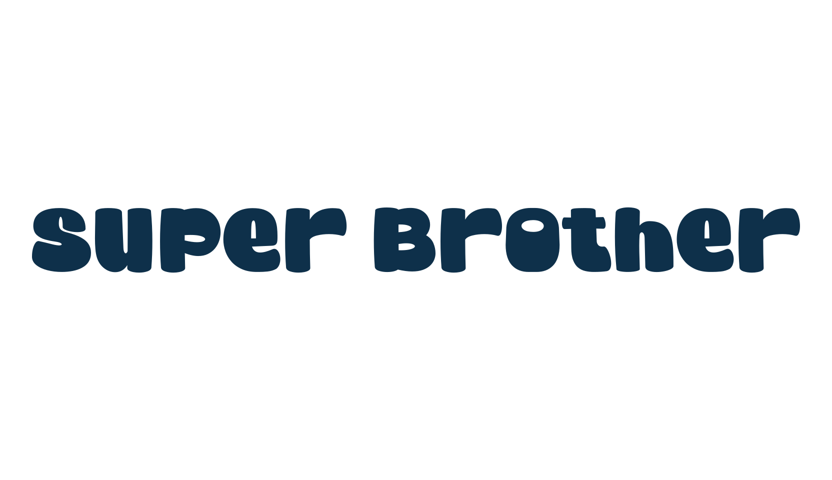 Super Brother, cartoon font preview