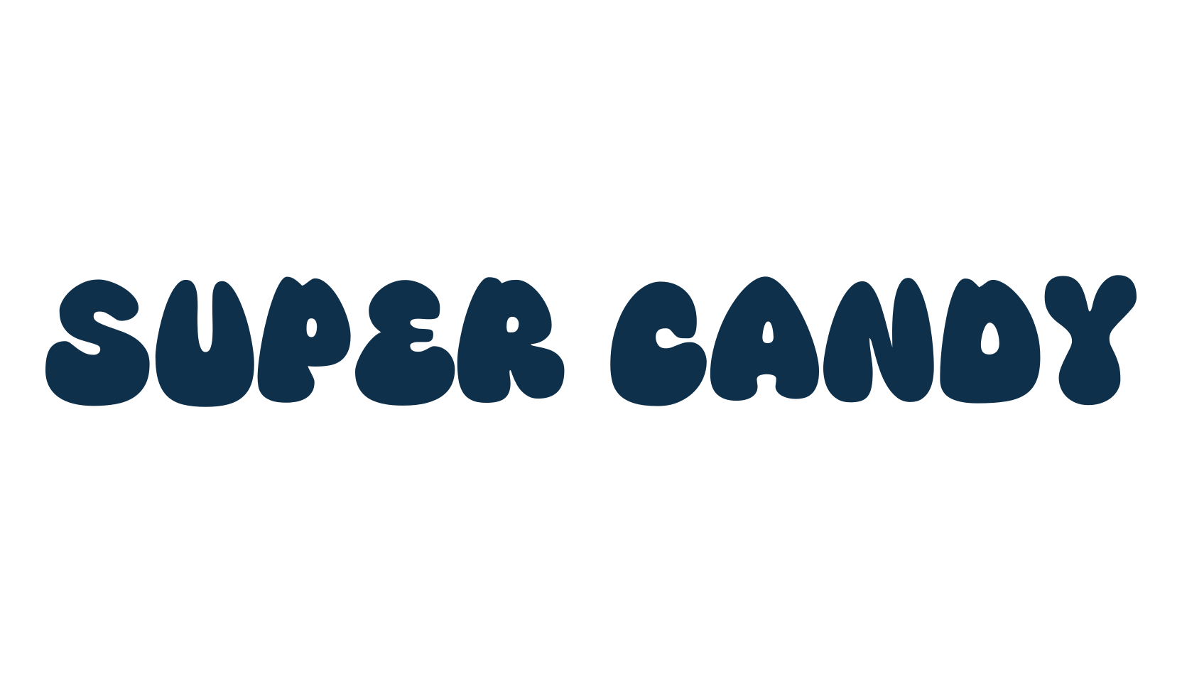 Super Candy, groovy font preview