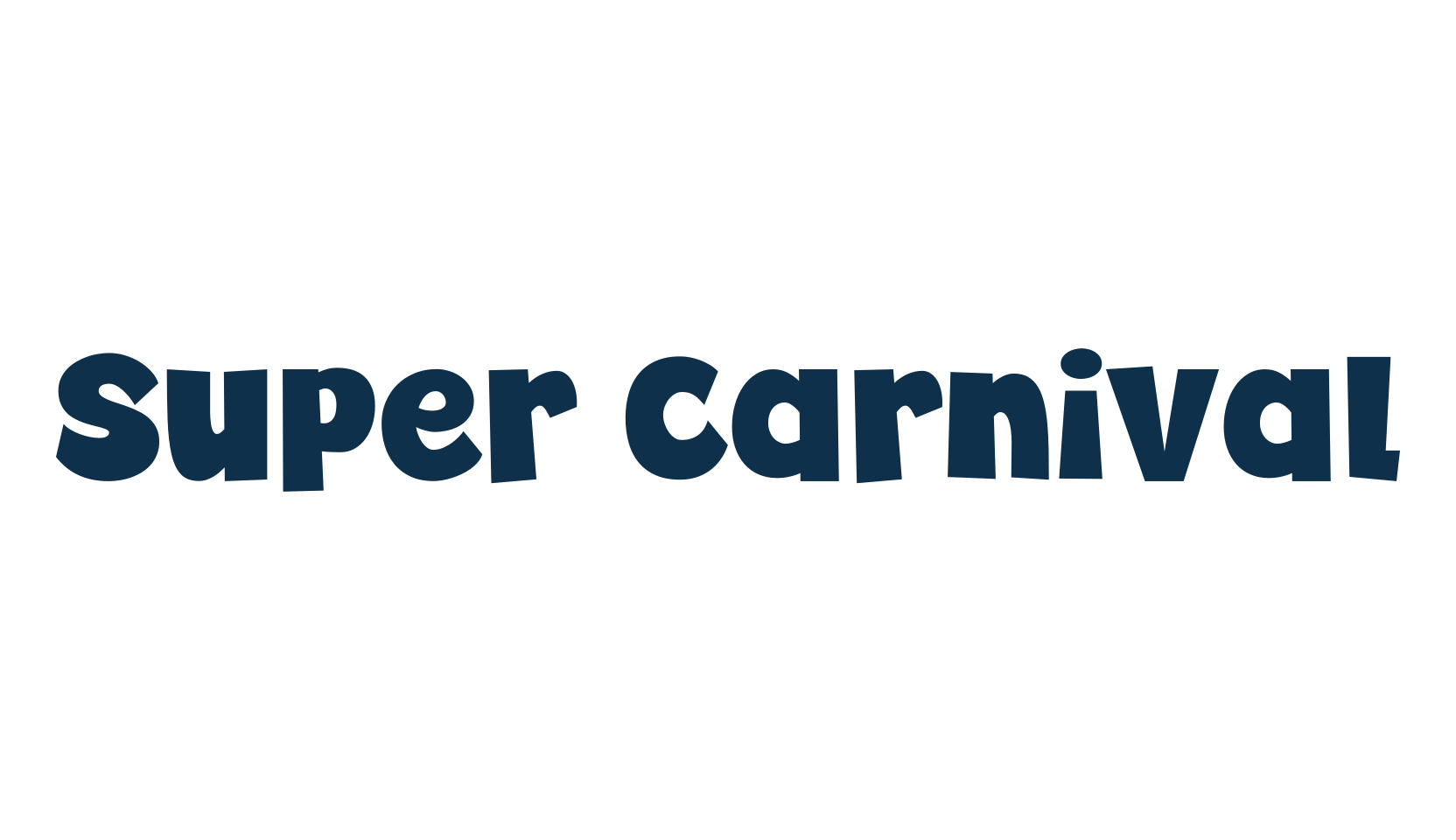 Super Carnival, cartoon font preview