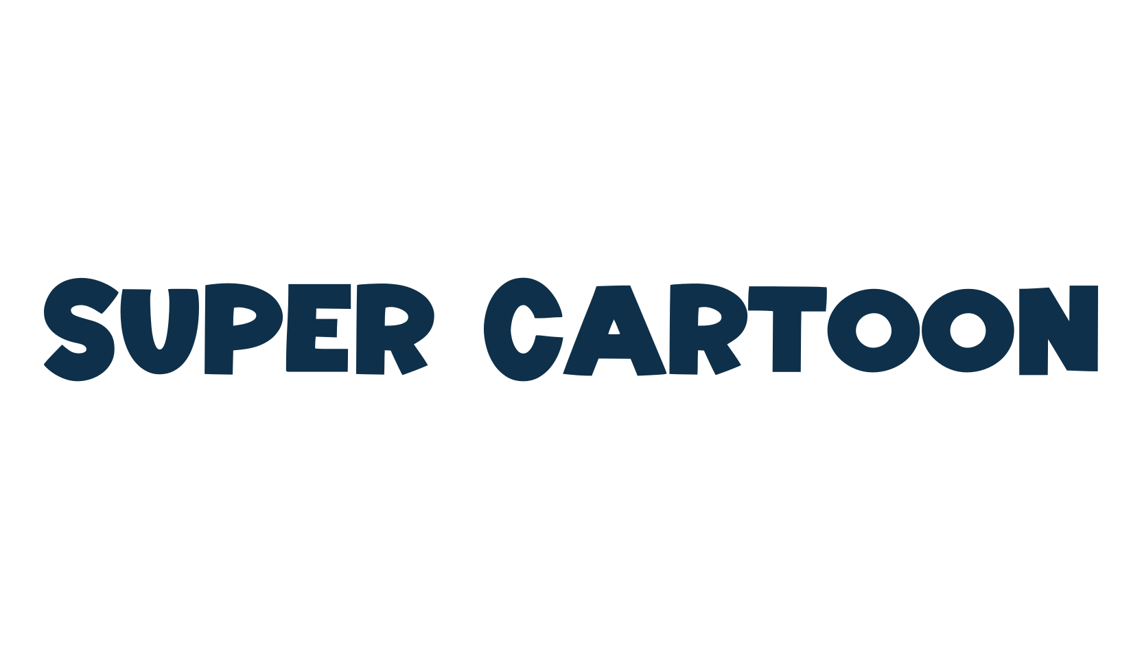 Super Cartoon, cartoon font preview