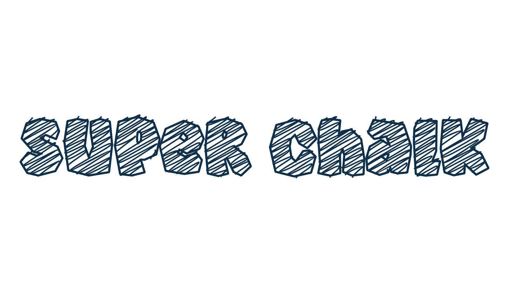 Super Chalk, various font preview