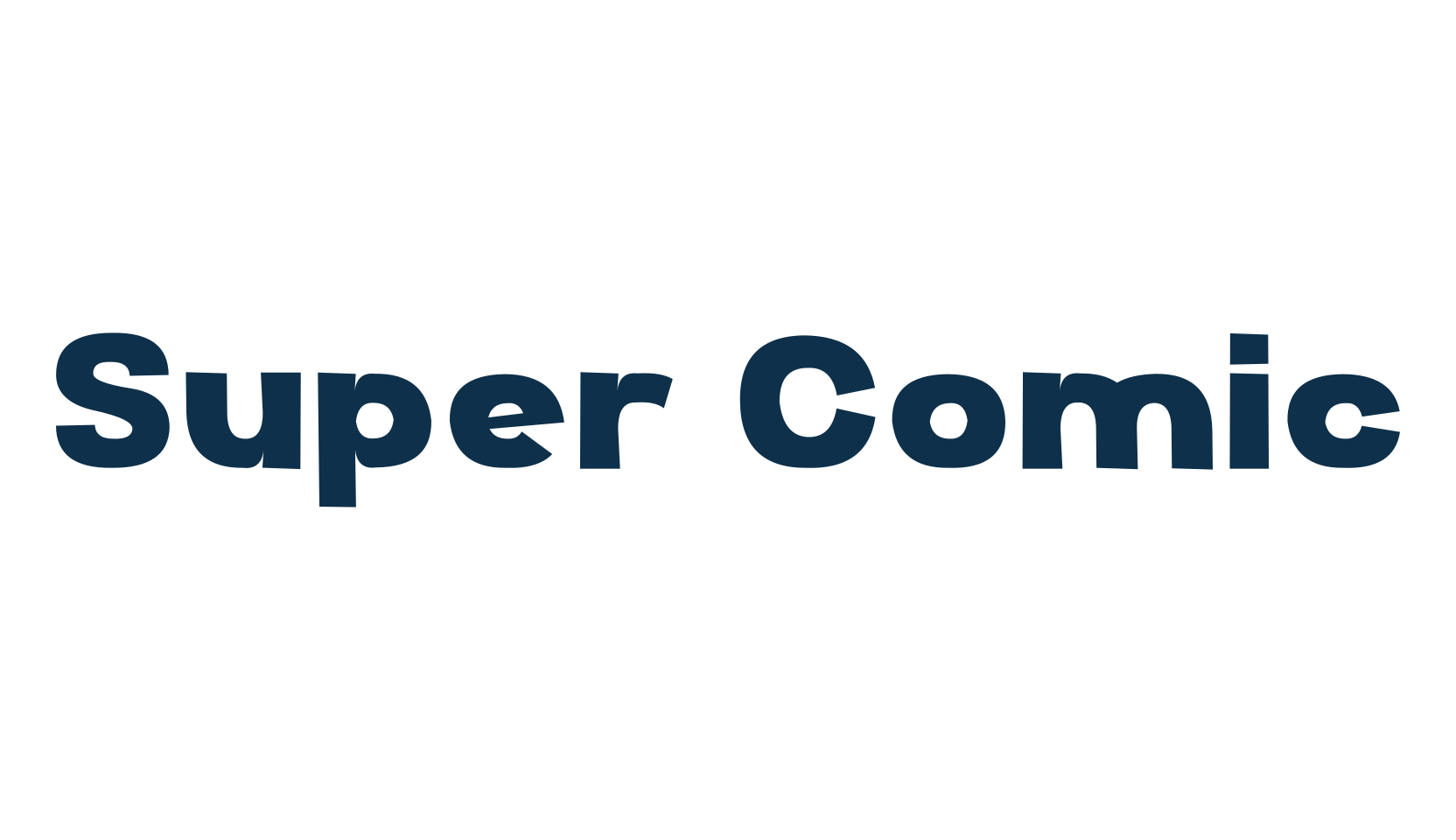 Super Comic, cartoon font preview