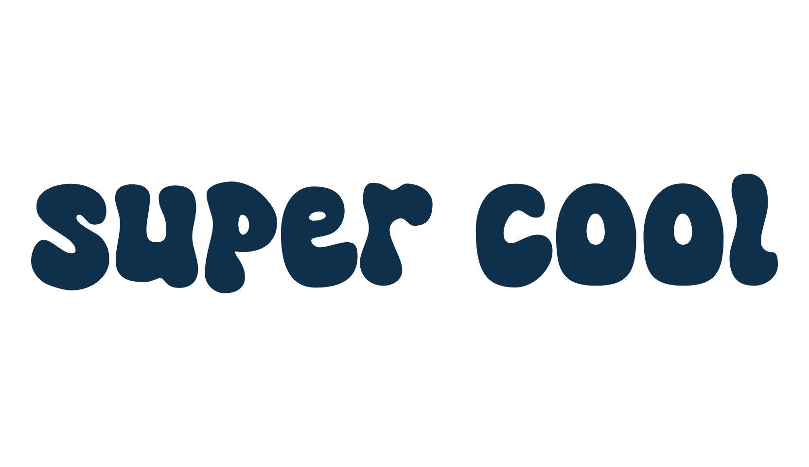 Super Cool, groovy font preview