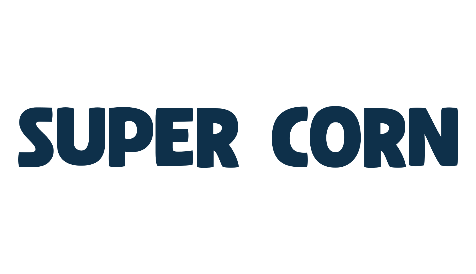 Super Corn, cartoon font preview