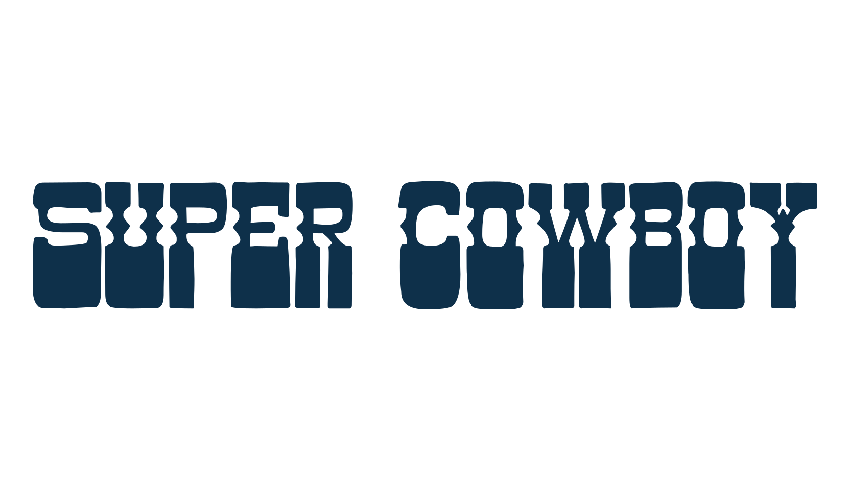 Super Cowboy, western font preview