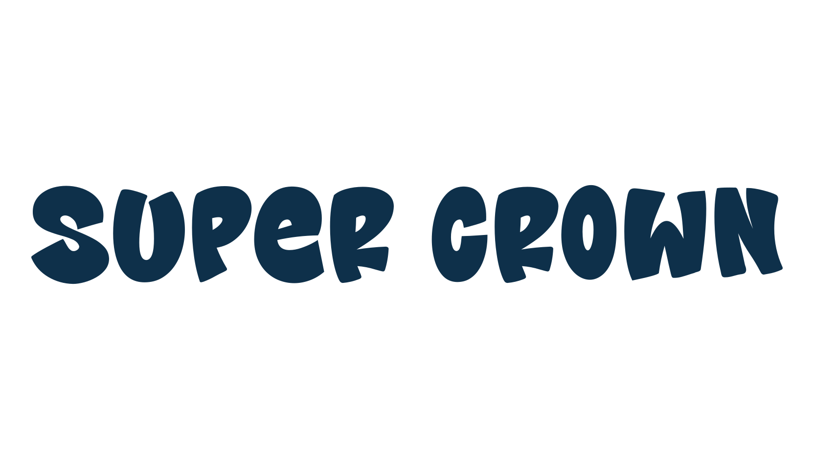 Super Crown, cartoon font preview