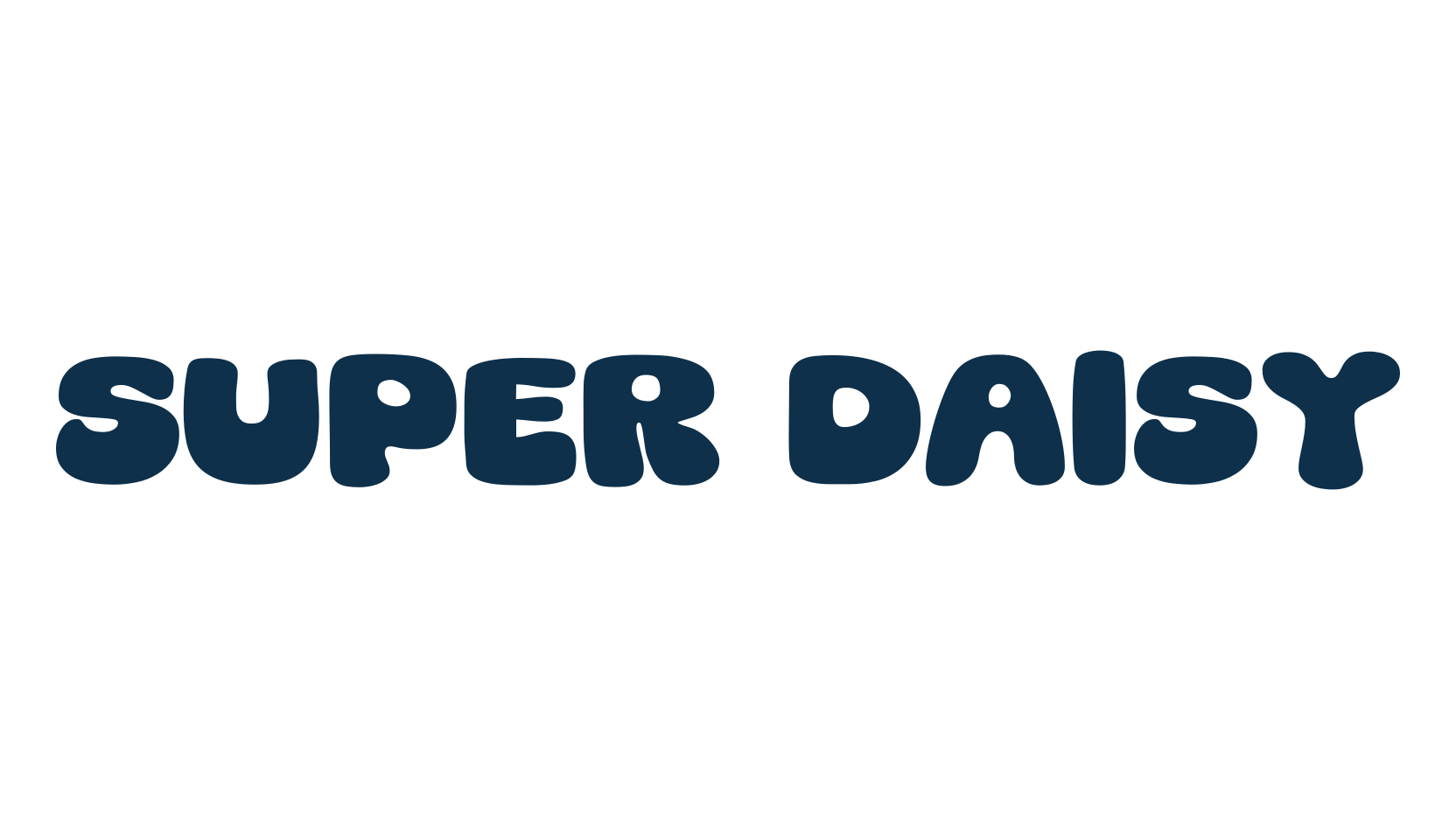 Super Daisy, cartoon font preview