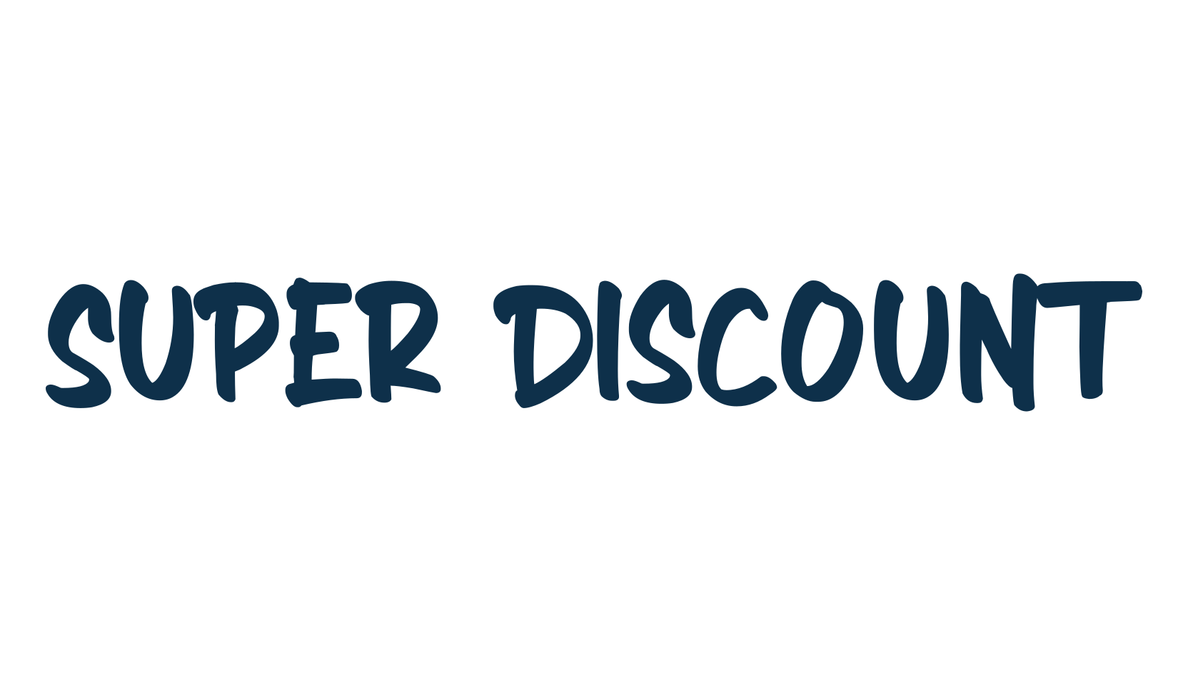 Super Discount, cartoon font preview