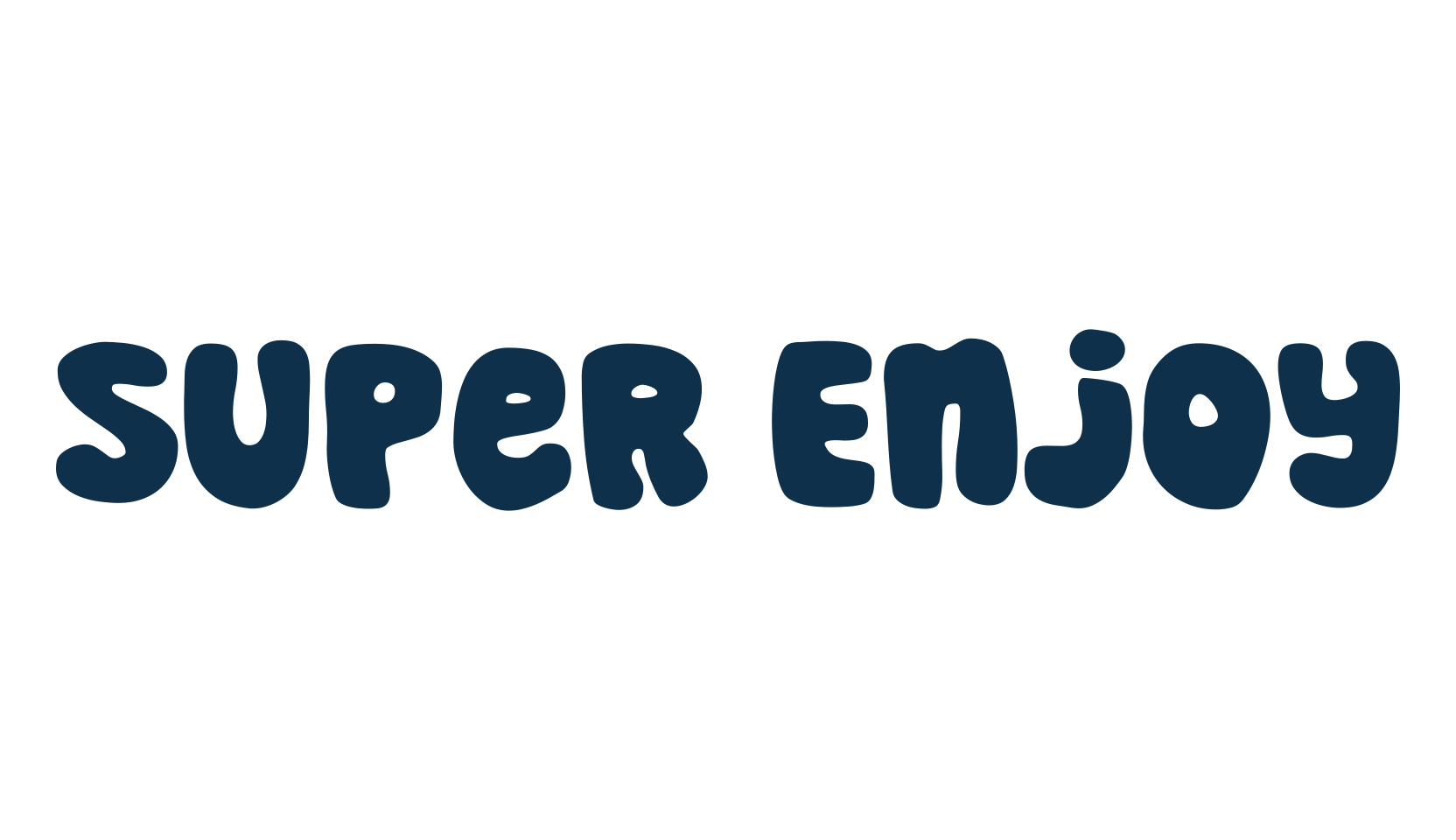 Super Enjoy, cartoon font preview