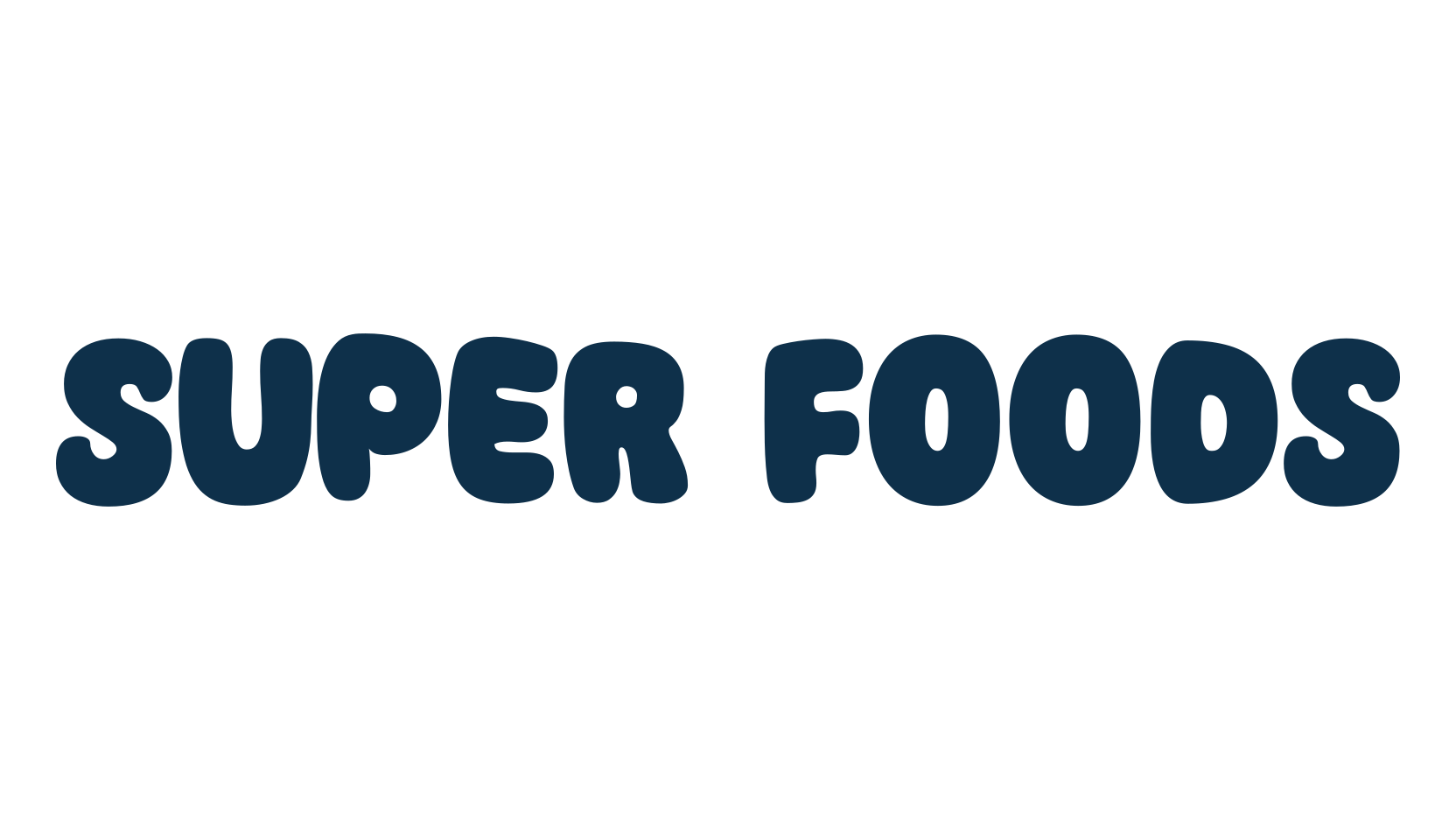 Super Foods, cartoon font preview