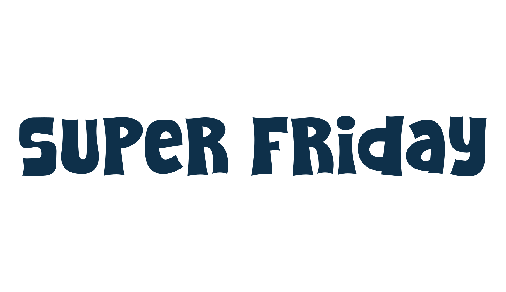 Super Friday, cartoon font preview