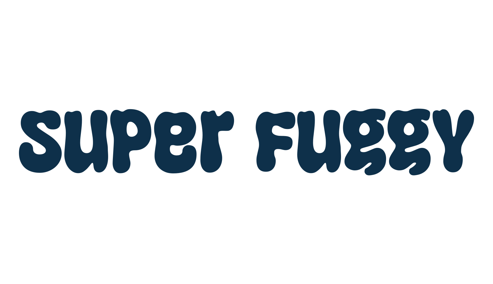 Super Fuggy, fancy groovy decorative font preview