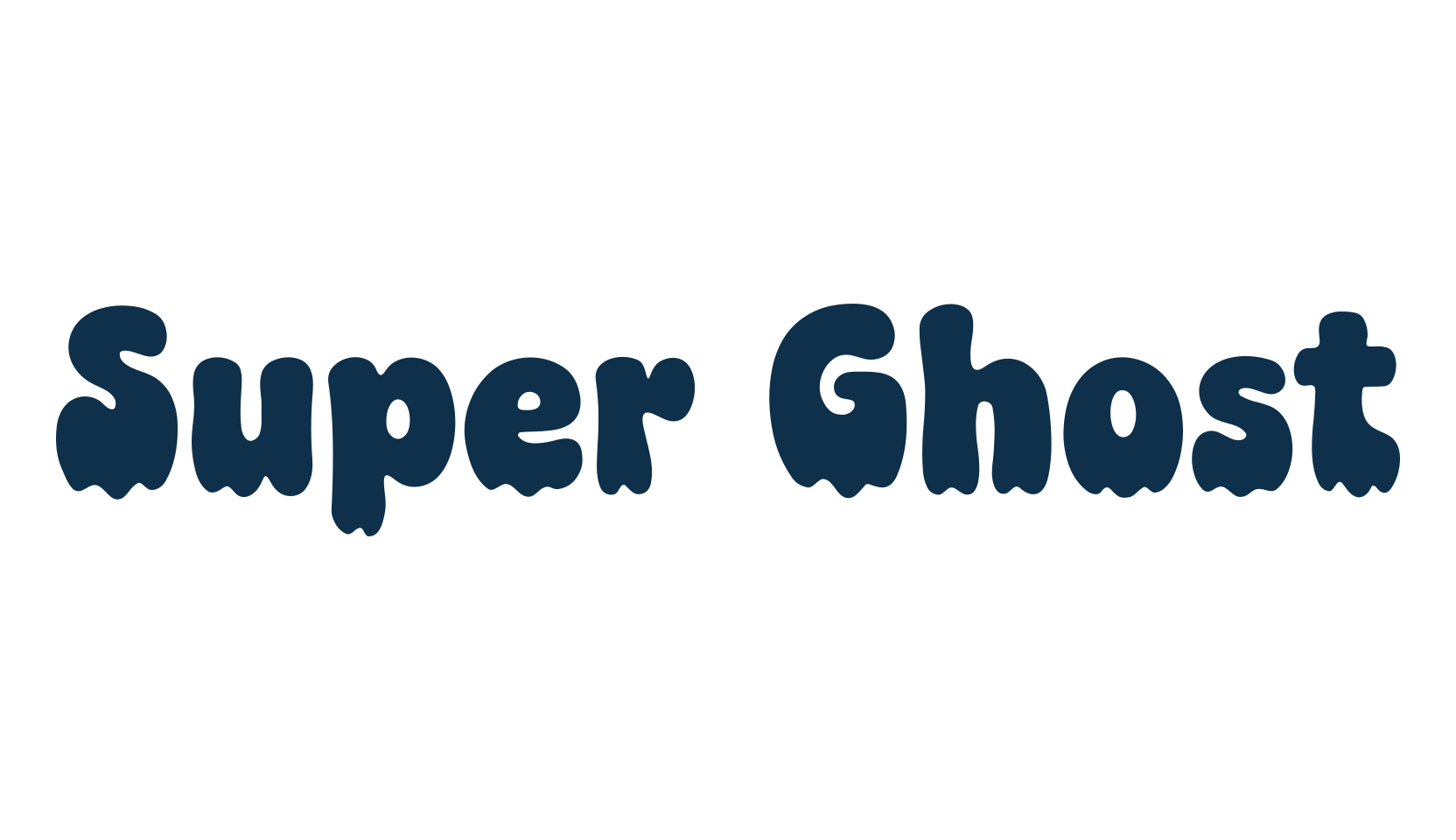 Super Ghost, display market font preview
