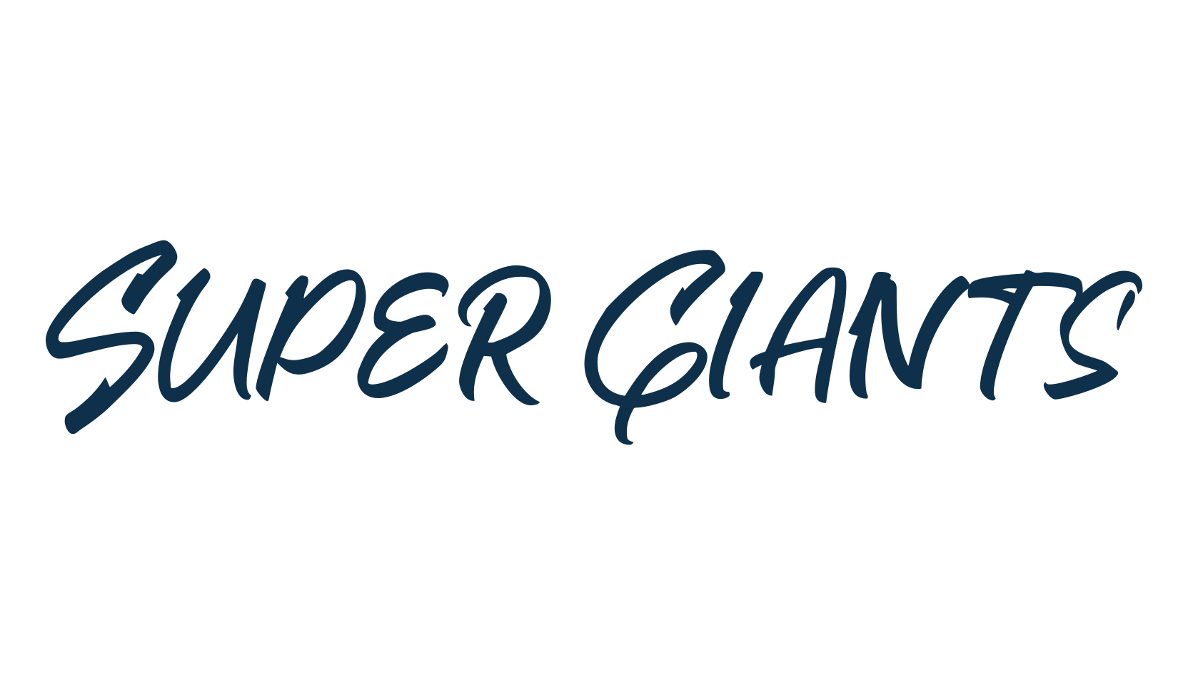 Super Giants, script brush fancy decorative calligraphy font preview