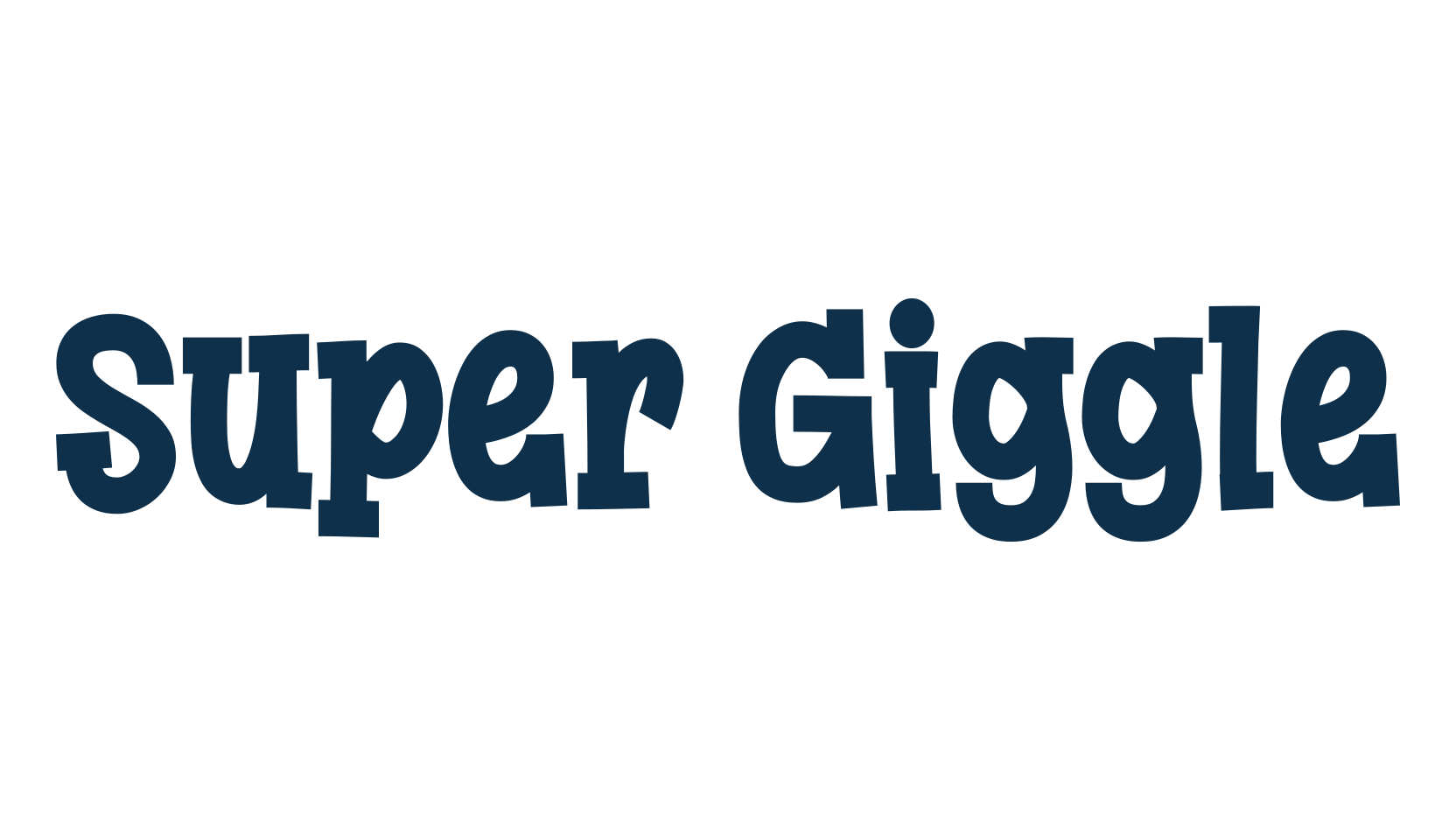 Super Giggle, fancy cartoon decorative font preview