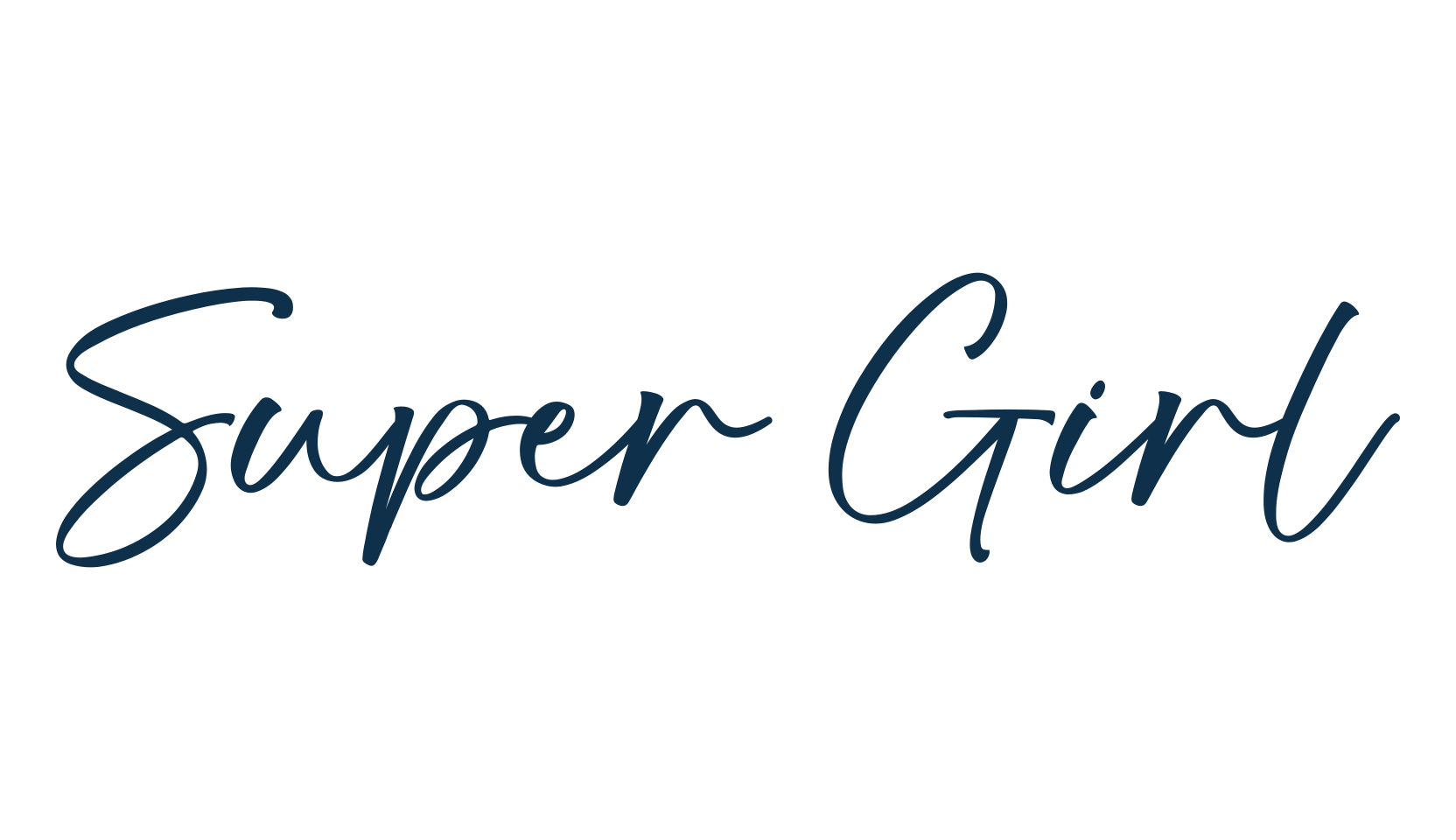 Super Girl, script handwritten fancy decorative calligraphy font preview