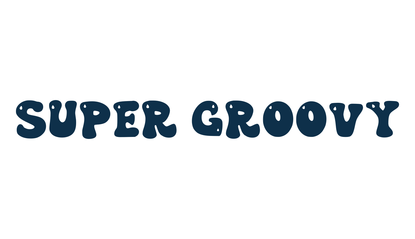 Super Groovy, groovy font preview