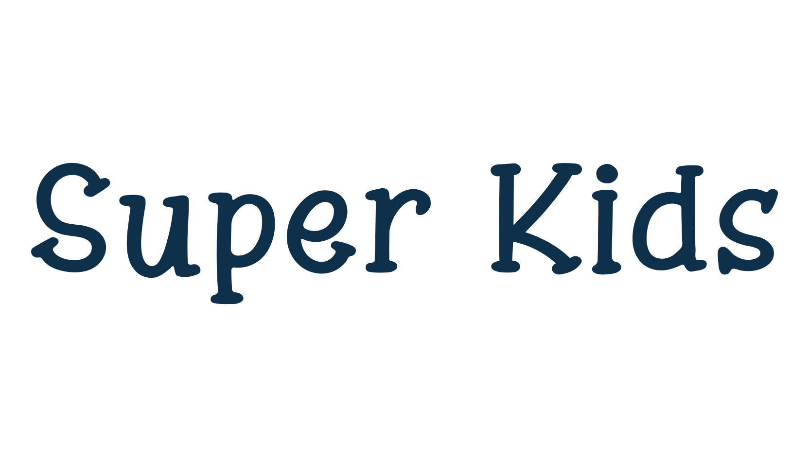 Super Kids (super-kids-2), fancy cartoon decorative font preview