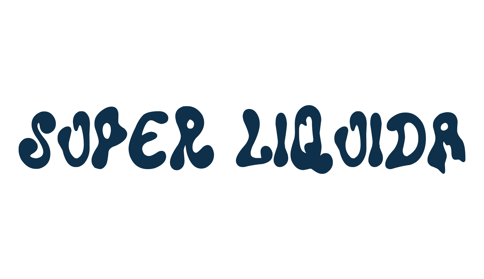 Super Liquida, groovy font preview