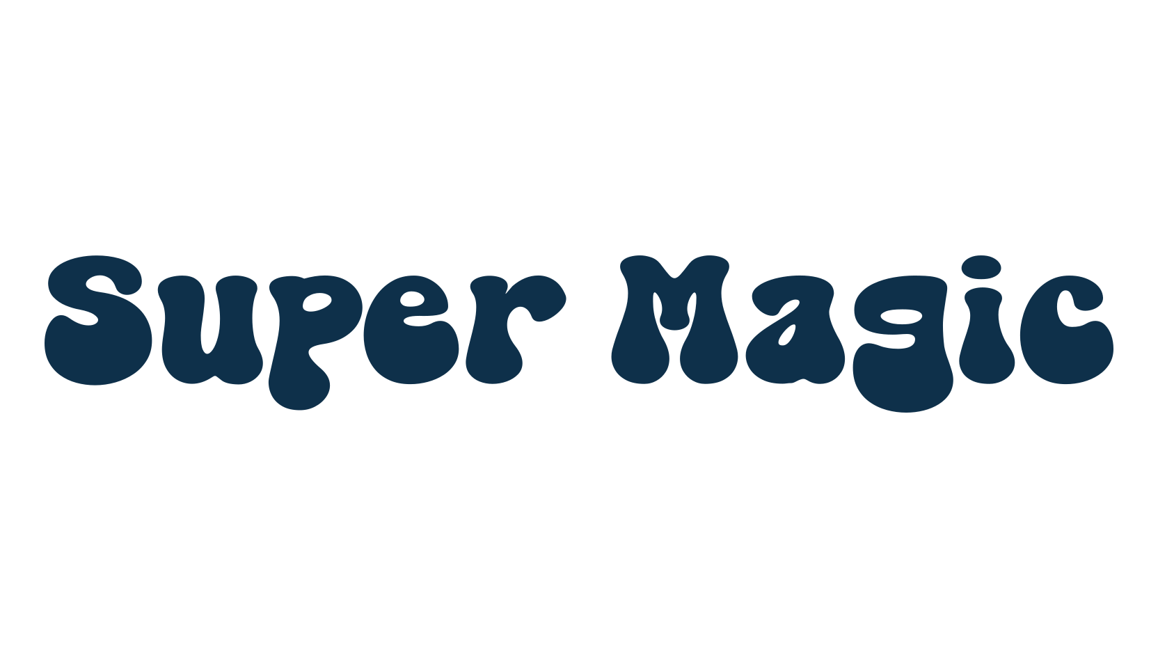 Super Magic, groovy font preview