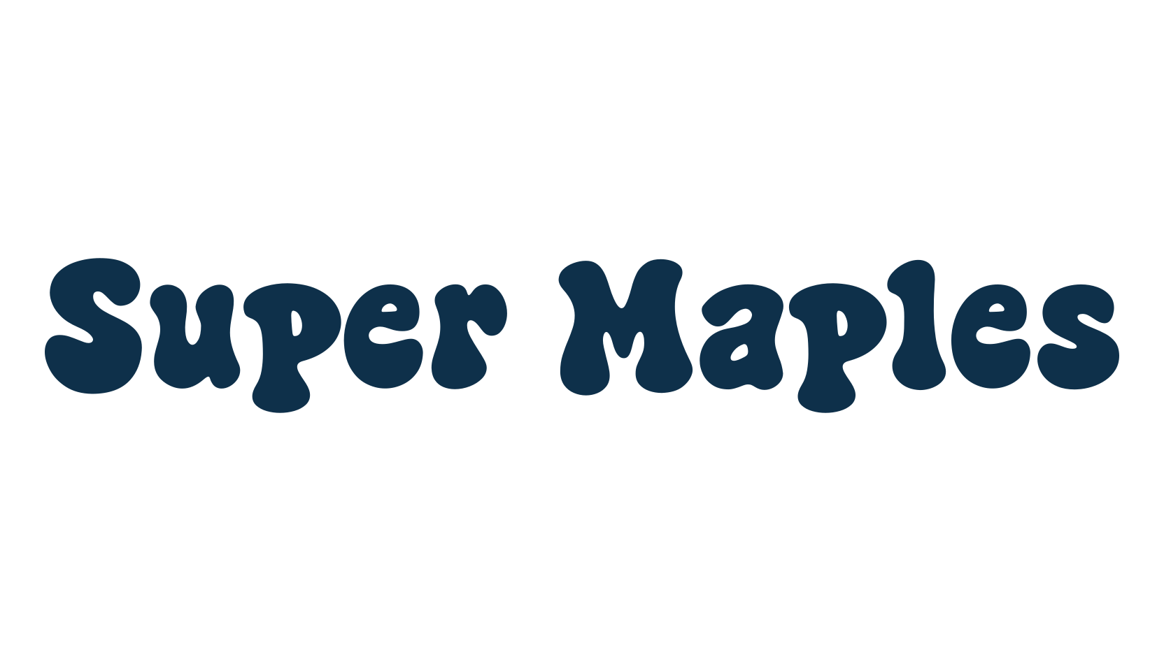 Super Maples, groovy font preview