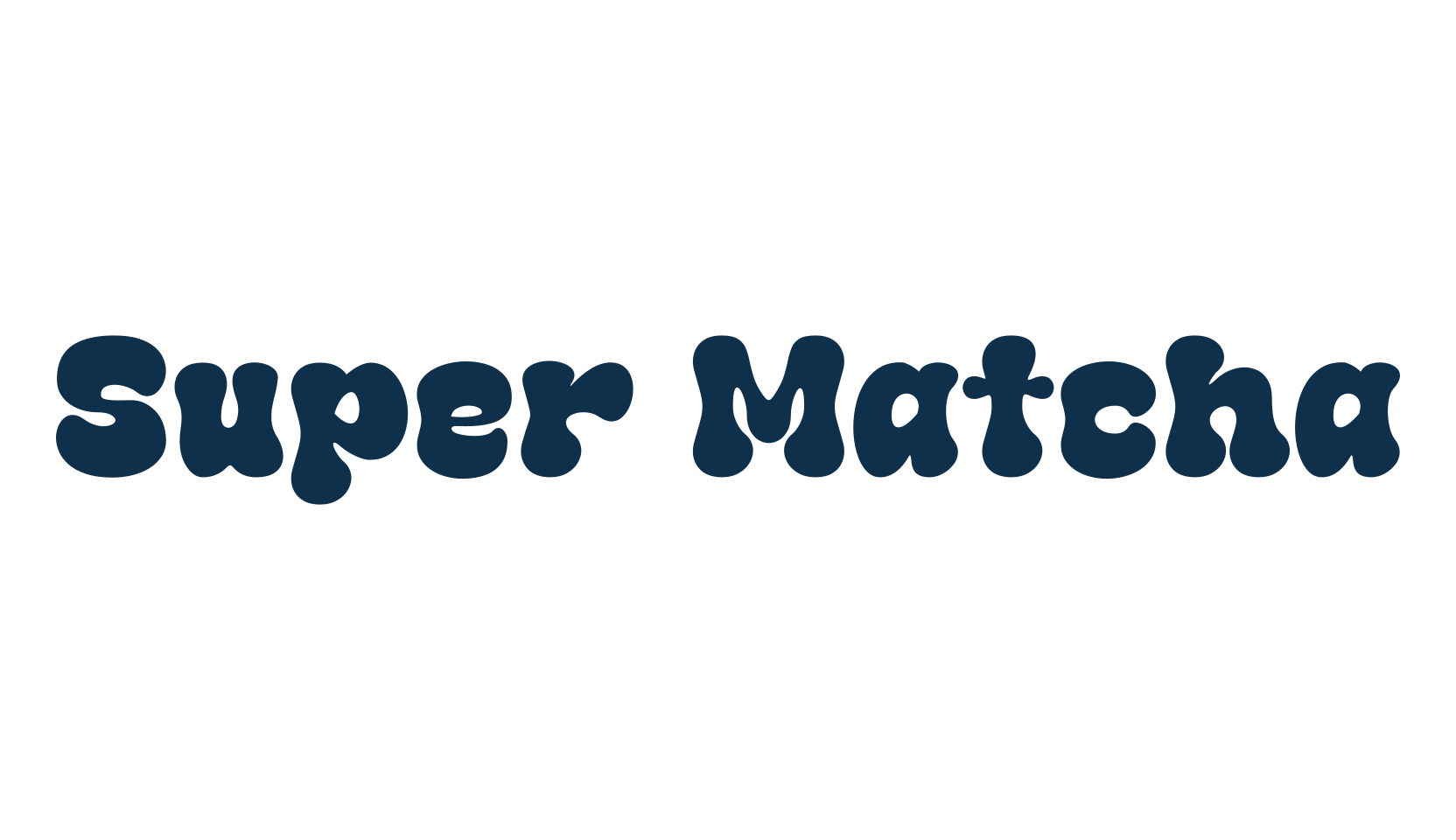 Super Matcha, groovy font preview
