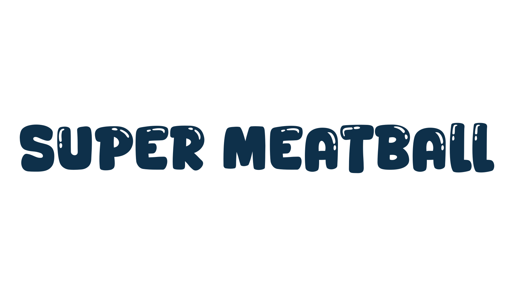 Super Meatball, cartoon font preview