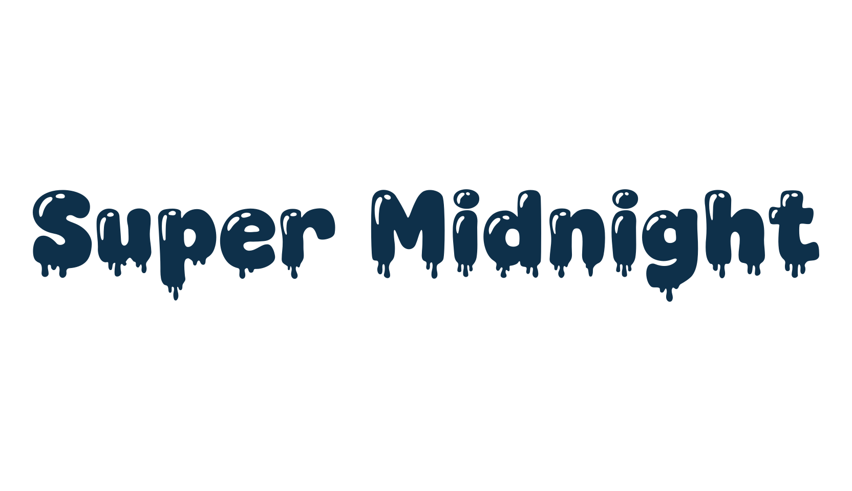 Super Midnight, display market font preview