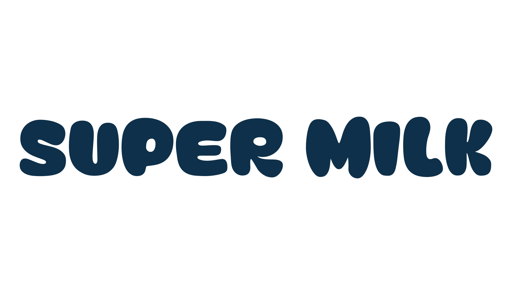 Super Milk, cartoon font preview