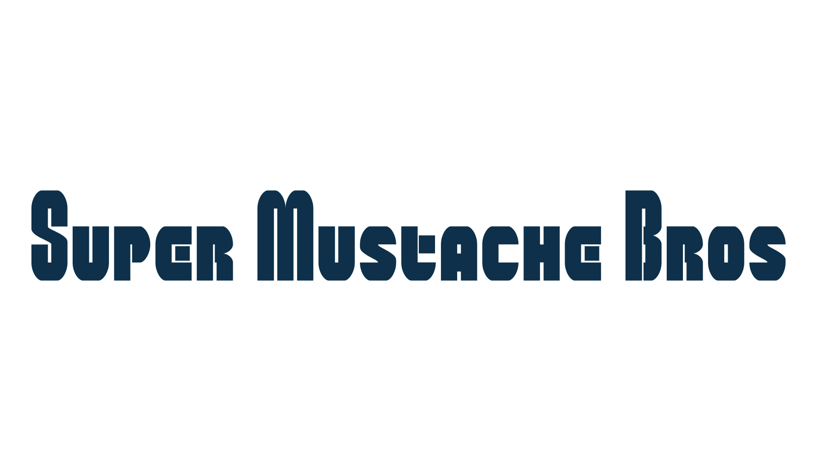 Super Mustache Bros, fancy various techno sci-fi font preview