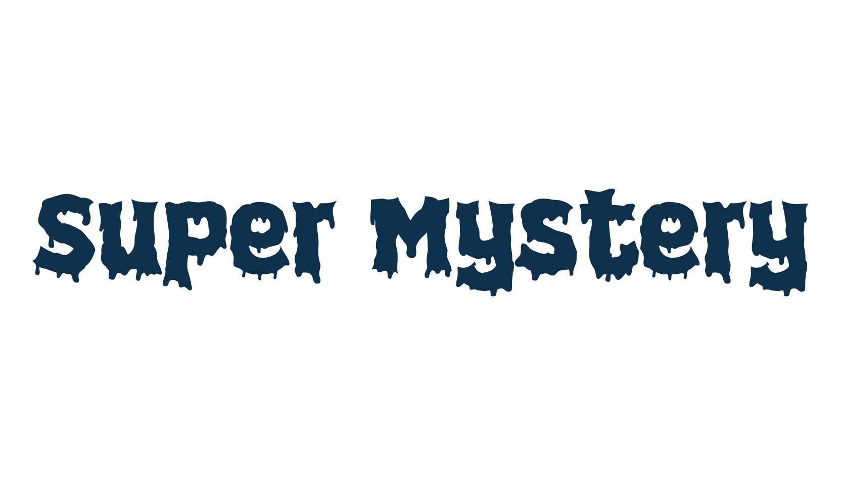 Super Mystery, halloween font preview