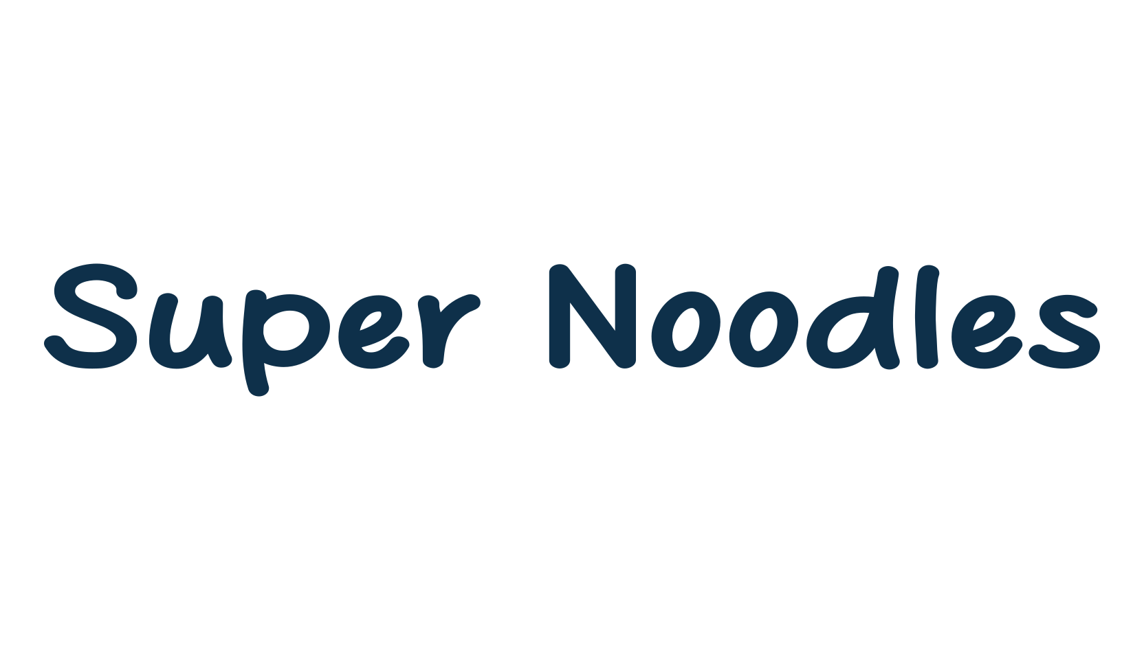 Super Noodles, script handwritten fancy decorative calligraphy font preview
