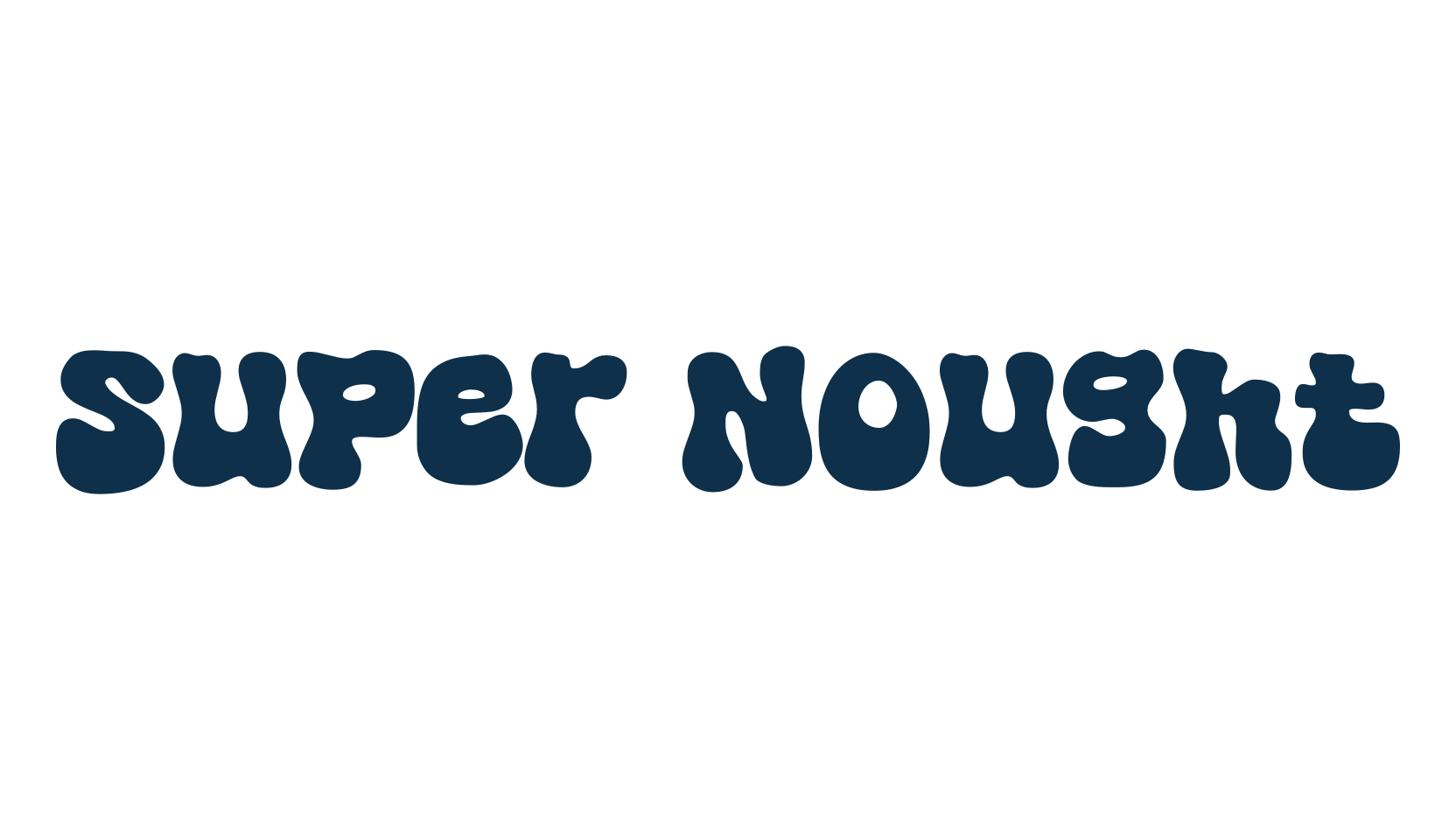Super Nought, groovy font preview