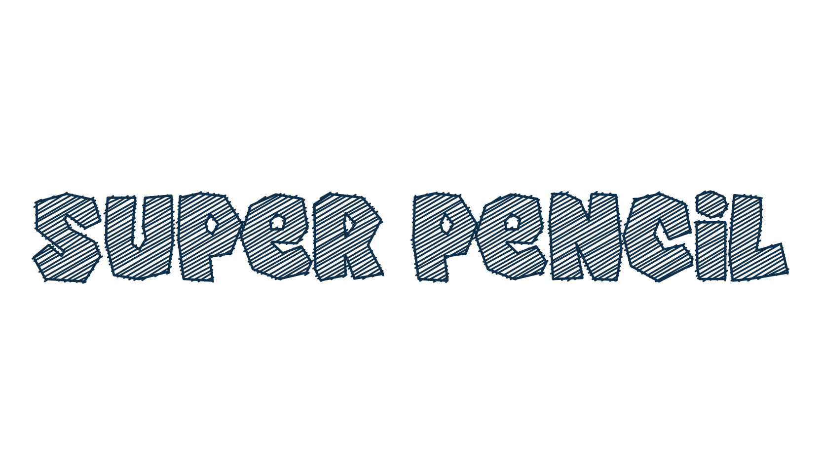 Super Pencil, various font preview