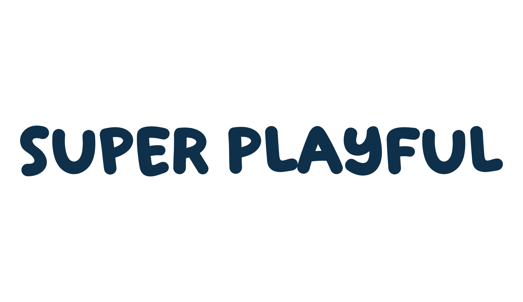 Super Playful, cartoon font preview