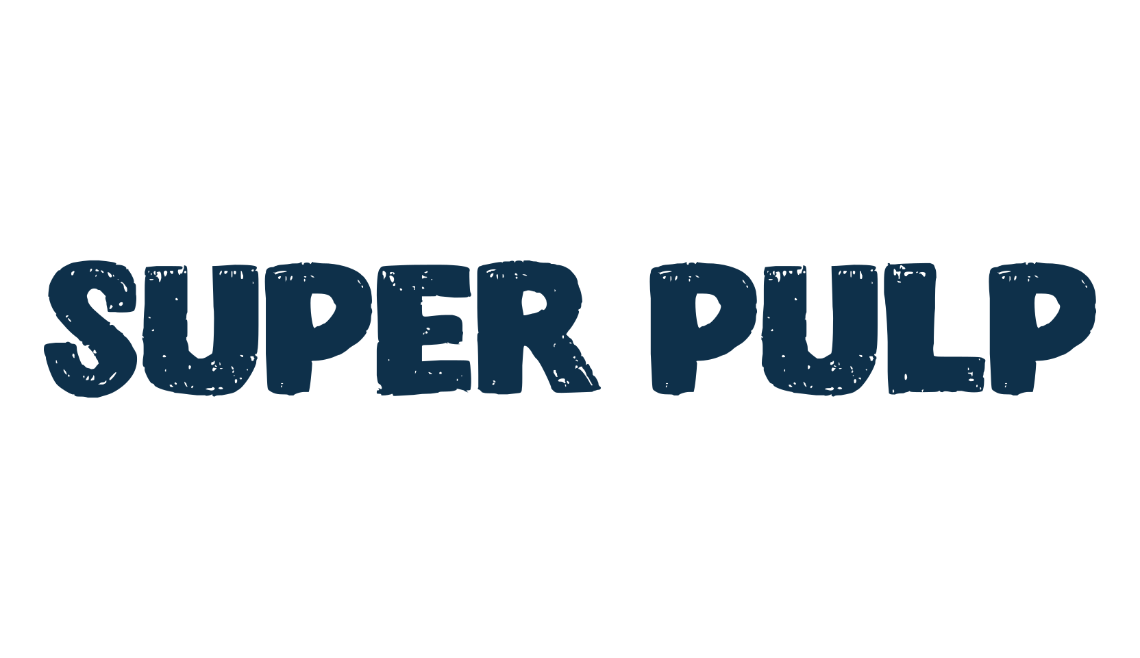 Super Pulp, cartoon font preview