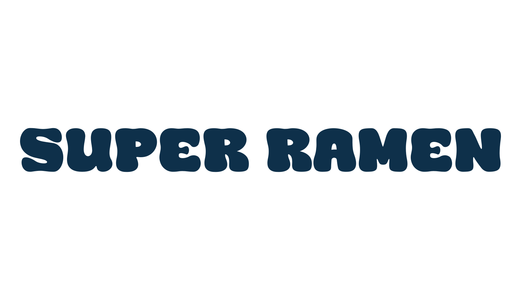 Super Ramen, cartoon font preview