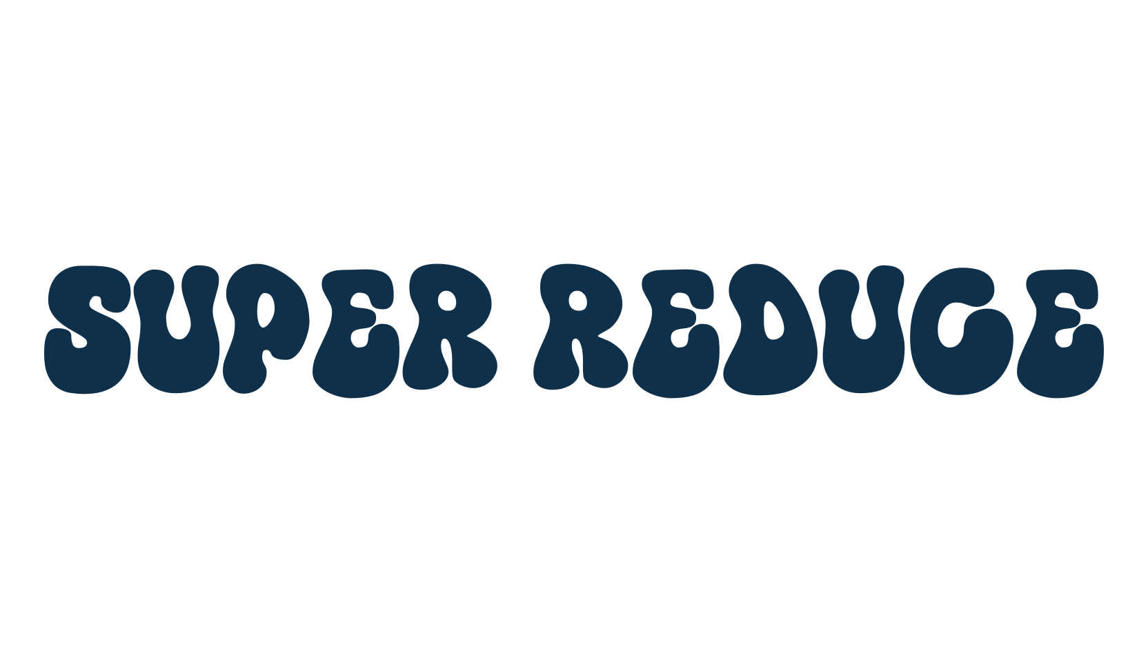 Super Reduce, groovy font preview