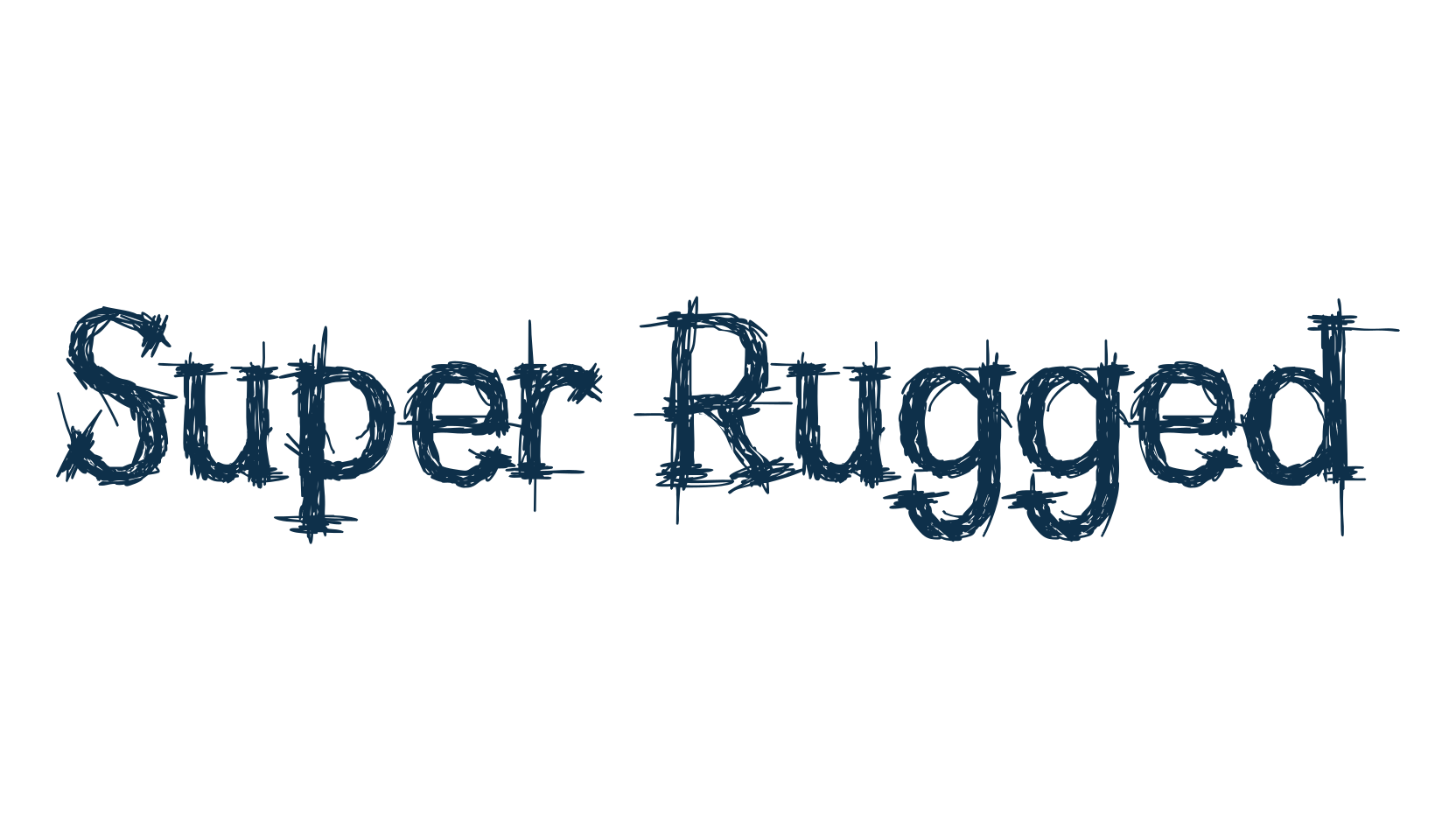 Super Rugged, halloween font preview