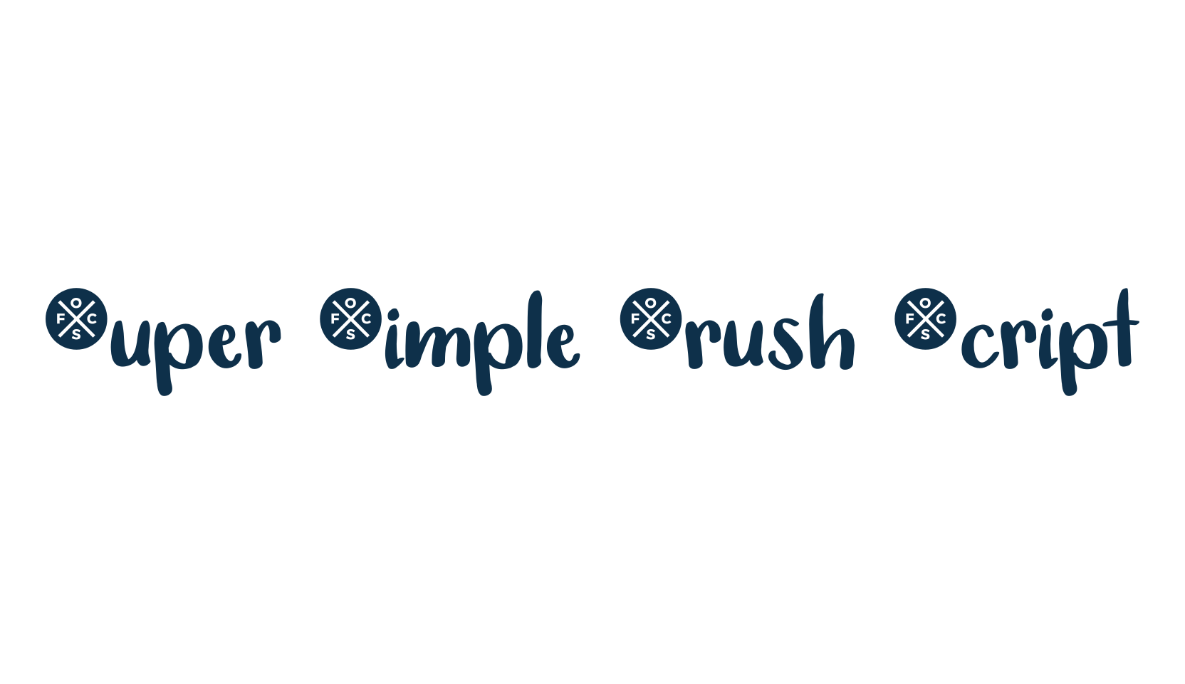Super Simple Brush Script, script brush fancy decorative calligraphy font preview