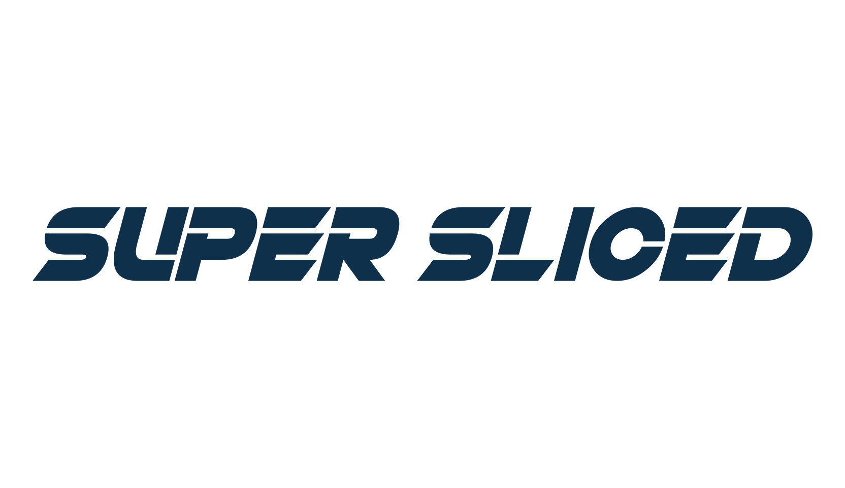 Super Sliced, techno sci-fi font preview
